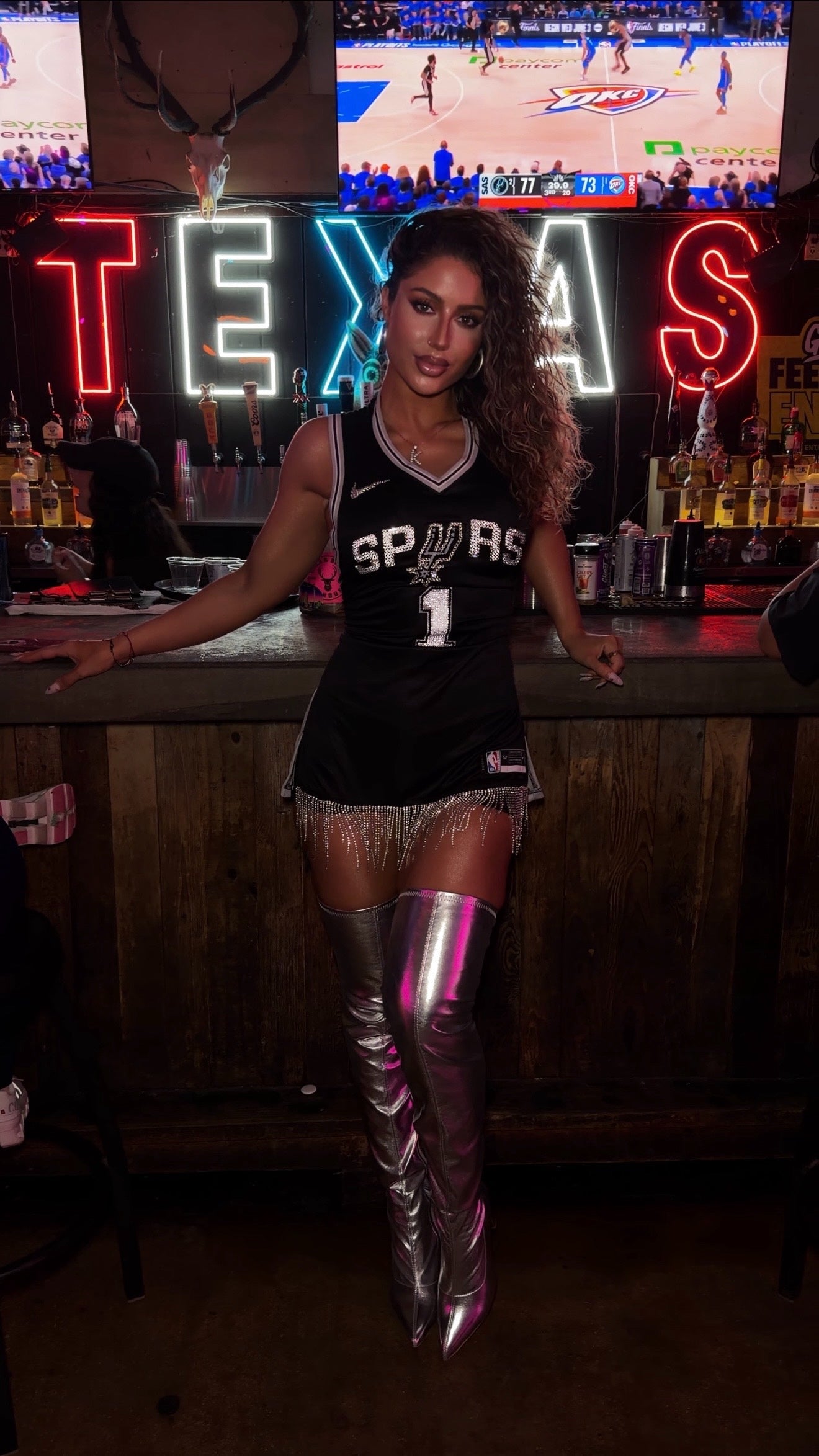 Crystal Fringe Corset Jersey Dress — Limited Edition